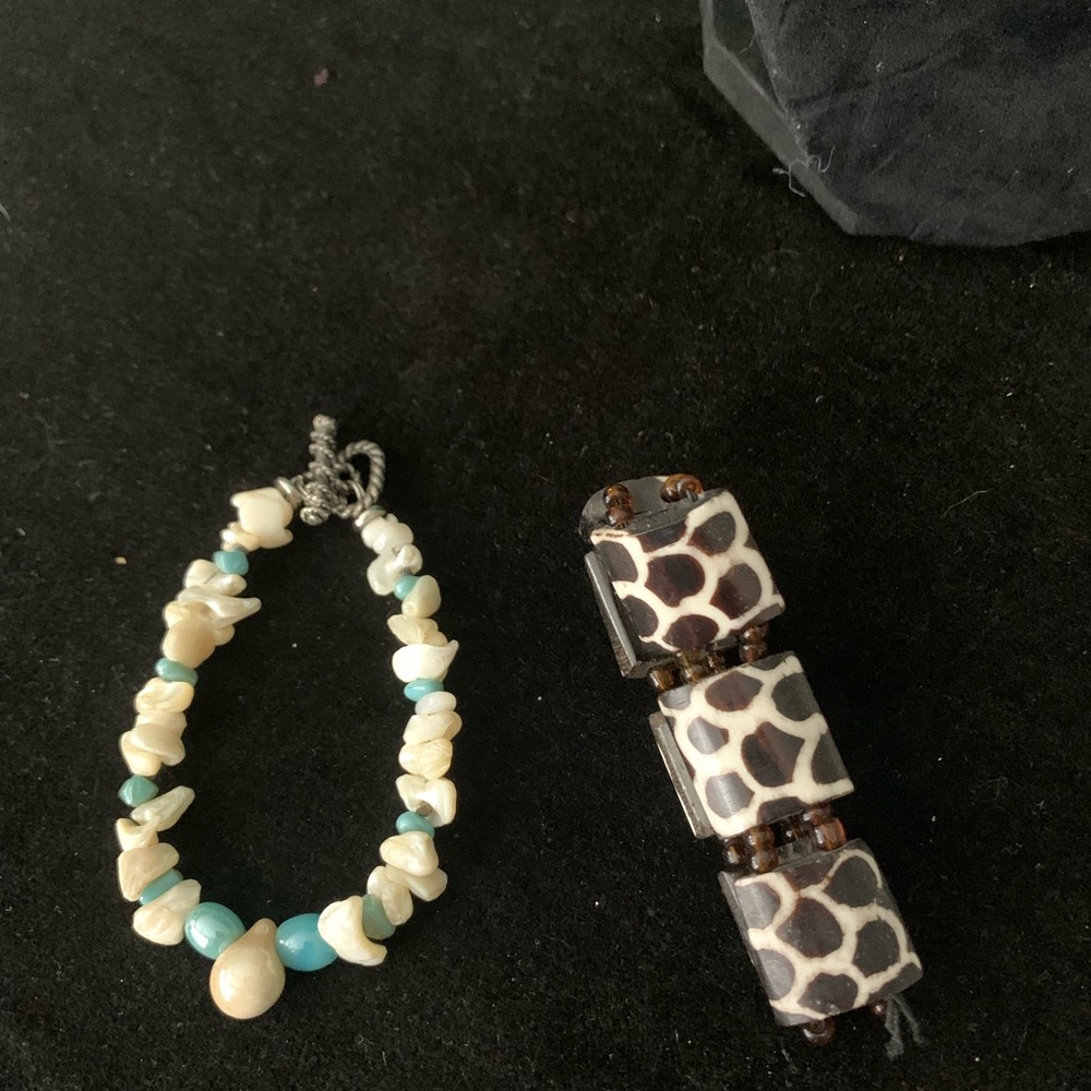 Shell and Bead Bracelet Set